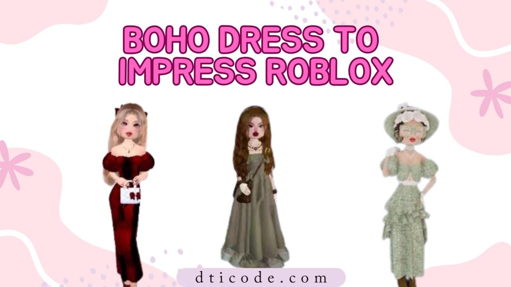 Boho dress to impress Roblox banner