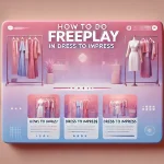 How to Do Freeplay in DTI (Dress to Impress)' prominently displayed. The background is a gradient pastel color b