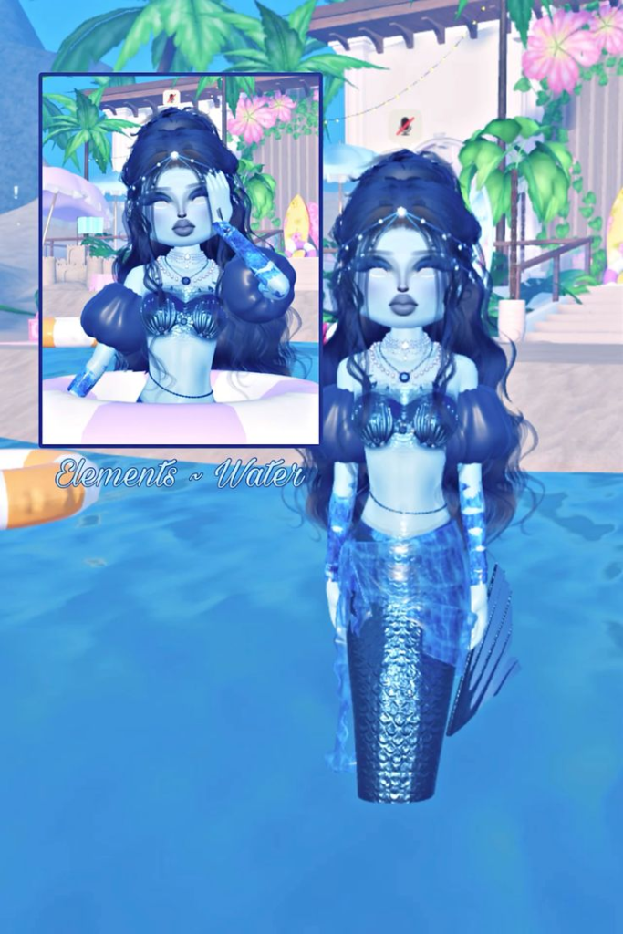 underwater creature themed outfit in dti