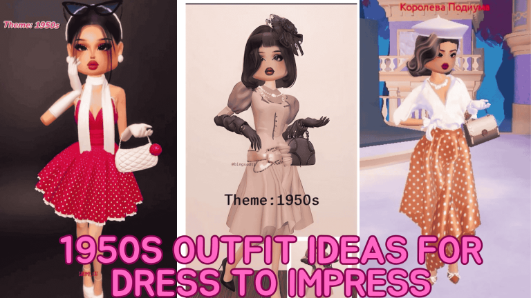 1950s Outfit Ideas for Dress To Impress Banner